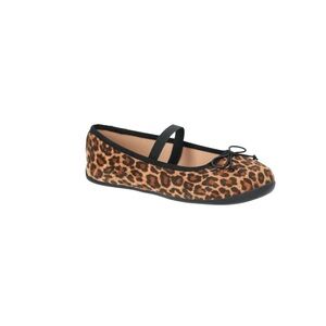 Leopard Print Kids Ballet Flats